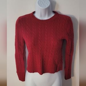 J. Crew Red Crewneck Sweater
